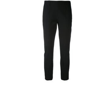 Vince Black Stretch Seamed Straight Leg Pants Women's Size XL Side Zip Close